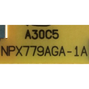 FUENTE DE PODER PARA TV PANASONIC / NUMERO DE PARTE NPX779AGA-1A / 779AGA M2 / ETX2MM779AGA / PANEL MC216F30F12 / MODELO TH-85PF12U